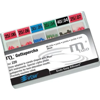 VDW Mtwo gutaperčové čepy, 60 ks Varianta: 40/.04