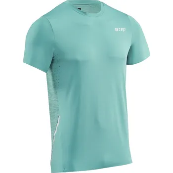 Běžecké oblečení CEP pánské běžecké tričko s krátkým rukávem - ocean Velikost textilu: M