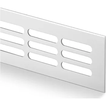 Větrací mřížka AC-T SERVIS Hliníková větrací mřížka přírodní hliník - různé rozměry Šířka větrací mřížky (mm): 80, Délka mřížky (mm): 800