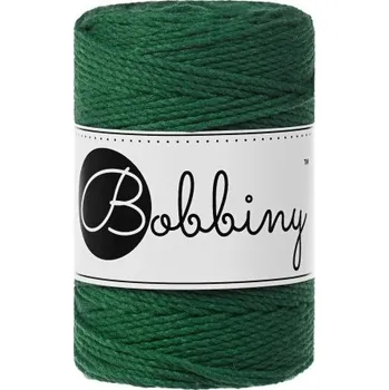 Bobbiny bavlněná šňůra na macramé 3ply BABY pine green