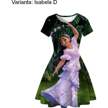 Dívčí šaty Dívčí šaty s potiskem Encanto Varianta: Varianta: Isabel D, Velikost: 140/8-9T