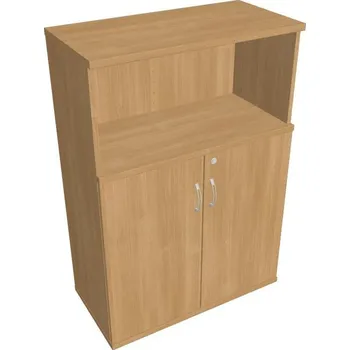 Kancelářský vozík HOBIS kancelářská policová skříň - SZ 3 80 02, zámek Huwill, dub + doprava zdarma