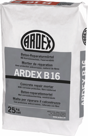 ARDEX B 16 - 25 kg - oprava betonových ploch, odolává solím a sulfátům, pro vrstvy do 70 mm
