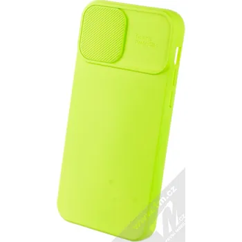 Pouzdro na mobilní telefon 1Mcz CamShield Soft ochranný kryt pro Apple iPhone 12 limetkově zelená (lime green)
