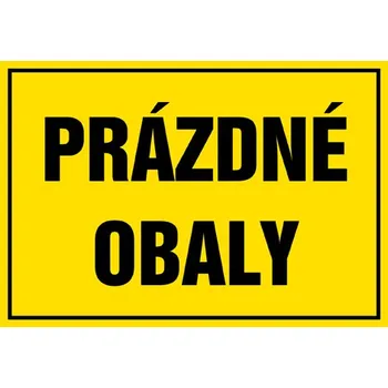 Značení Značka Prázdné obaly