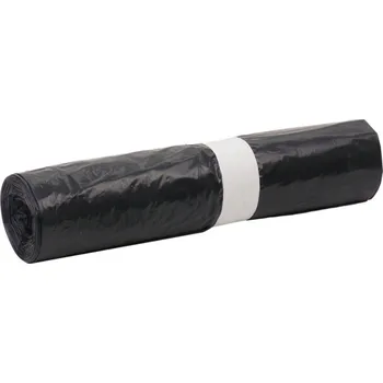 Pytle na odpadky Pytle 120 l, 70 x 110 cm, LDPE, 40 mikronů, černé, 25 ks
