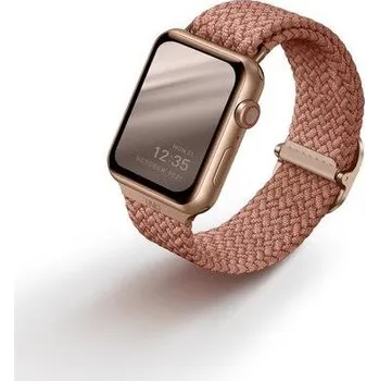Mobilní telefon Řemínek Uniq Aspen Braided řemínek pro Apple Watch 42/44/45/Ultra 49mm růžový