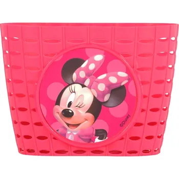 košík na kolo Volare Plastový košík na dětské kolo Minnie Mouse