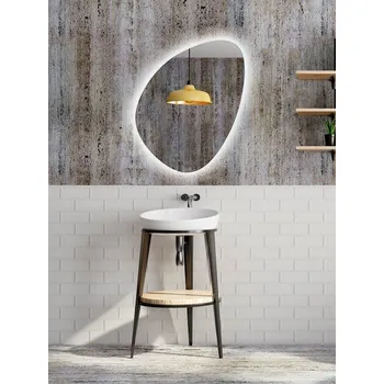 Zrcadlo AMBIENTE ORGANIC 90 x 60 cm s LED podsvícením po celém obvodu 411-385