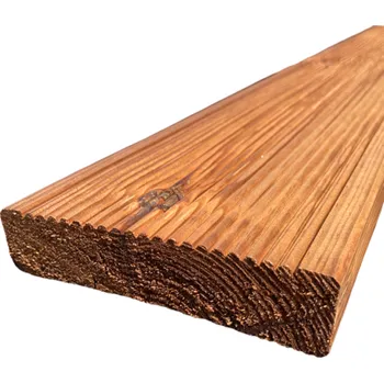 Terasové prkno Prkno terasové 28 x 120 x 4200 mm - severská borovice, tlaková impregnace, rýhované