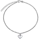Stříbrný řetízek na nohu Srdce ZT1303175AVSW
