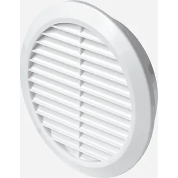 Větrací mřížka Den Braven Mřížka větrací kruhová se síťovinou, průměr 100 mm / 150 mm, bílá