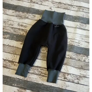 Dívčí kalhoty Yháček Softshellové kalhoty Yháček, zimní, černá/antracit Velikost: 92