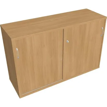 Kancelářský vozík HOBIS kancelářská policová skříň - SZ 2 120 02, zámek Huwill, dub + doprava zdarma