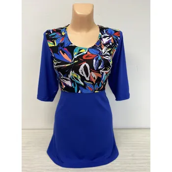 Dámská tunika dámské halenky , Barva Modrá, Velikost XXL 48, Materiál 96% Viskoza 4% Lycra