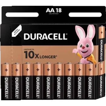 Článková baterie Baterie Duracell Basic AA 1500 K18