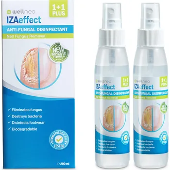 Kosmetika na nohy Wellneo IzaEffect sprej proti plísním 2x 100 ml