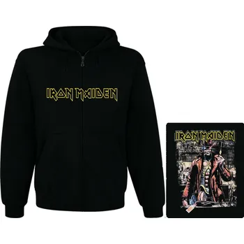 Pánská mikina mikina s kapucí a zipem Iron Maiden - Somewhere In Time