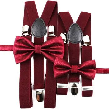 Motýlek Combo motýlek a kšandy Miranda S01 Bordó