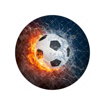 Jedlá dekorace na dort ŽHAVÝ MÍČ 2, VARIANTA Jedlý papír 1502