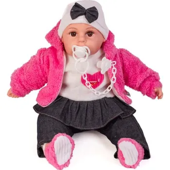 Panenka Doris Mluvící panenka s dudlíkem 45 cm