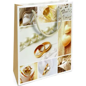 Dárková taška Dárková taška střední Svatební prstýnky