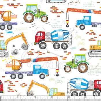 Zakázkový tisk, softshell, kočárkovina... Těžká technika Látky k tisku: Fleece