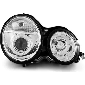 Přední světlomet TUNING-TEC Přední světla Mercedes Benz W210, E-classe 95-99 Angel Eyes - chrom