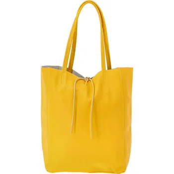 Kožená kabelka 5282 žlutá