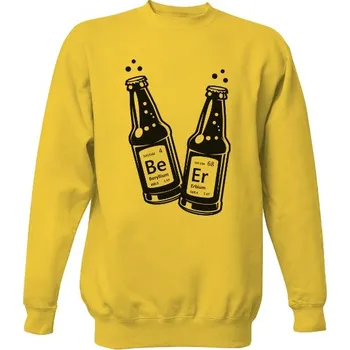 Pánská mikina Mikina bez kapuce Unisex s potiskem Beer chemical elements pánské