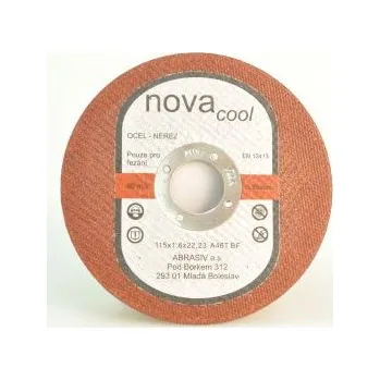Řezný kotouč NOVACOOL Řezný kotouč 115x1,6x22,23 A46T NovaCool rovný