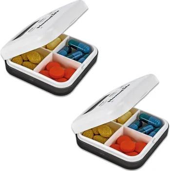 Lékovka HomeLife Dávkovač léků DIGITAL CR-210 sada 2 ks