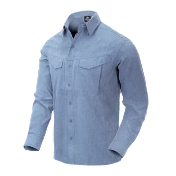 Pánská košile Košile HELIKON Defender MK2 Gentleman - Melange Light Blue XS