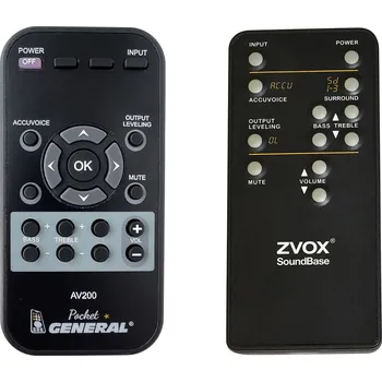 Dálkový ovladač ZVOX AV157, AV200, AV205, OMNI - dálkový ovladač duplikát
