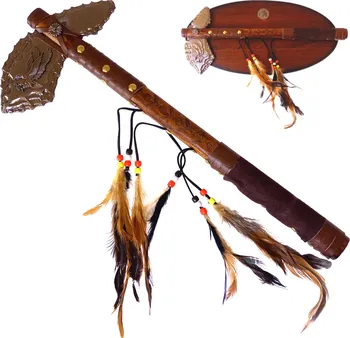 Replika zbraně CHZ Indiánský tomahawk American Eagle s dřevěnou plaketou