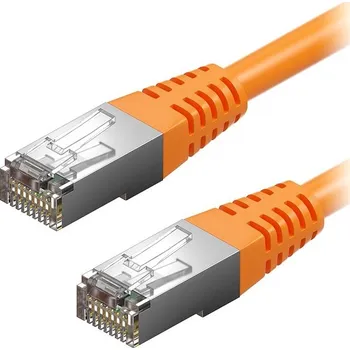 Datový kabel AlzaPower Patch CAT5E FTP 5m oranžový