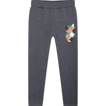 Dívčí legíny Dětské zatepené legíny Kugo šedé vel.110,116