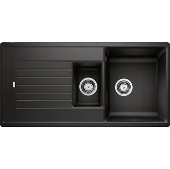 Granitový dřez Blanco Zia 6 S, silgranitový dřez 1000x500x190 mm, 1,5-komorový, černá, BLA-526021