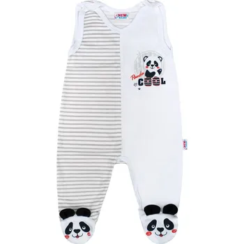 Dupačky New Baby Panda dupačky šedé