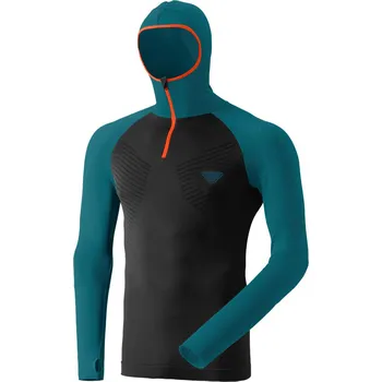 Horolezectví Triko Dynafit FT Dryarn Warm Hoody mallard blue 24/25 Barva: černá / modrá, Velikost: S / M