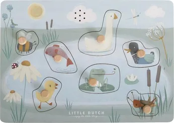 Little Dutch Hrající puzzle zvířátka 7 dílků