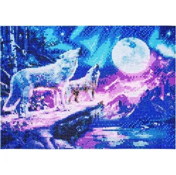 Výtvarná sada Deminas | Diamantové malování - Vlci