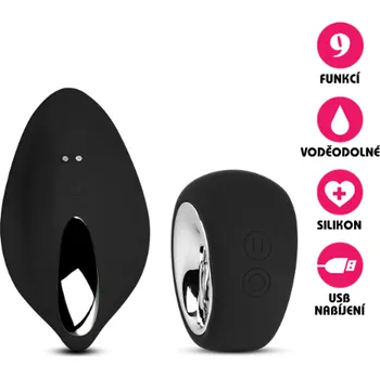 Vibrátor VšeNaSex.cz Silikonový bezdrátový vibrátor USB Panty Vibe černý