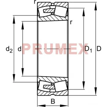 FAG 22240-BEA-XL-MB1-C3 soudečkové ložisko