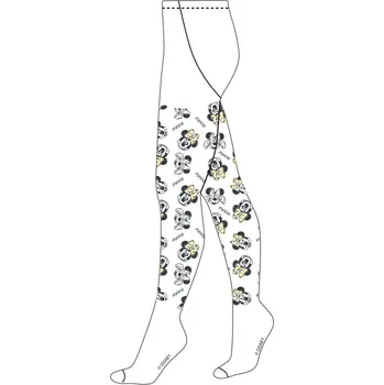 E plus M • Dětské / dívčí punčocháče Minnie Mouse - Disney - 40 DEN (silonky) - bílé 116 / 122