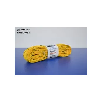 Voskované tkaničky Žluté, Délka 180 cm