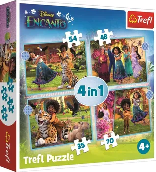 Puzzle Trefl Encanto 4v1 35, 48, 54, 70 dílků
