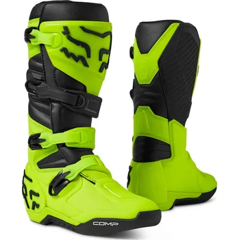 Moto obuv FOX Comp Boot - 10, Fluo Yellow MX23