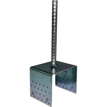 Tesařské kování Kotevní patka HPM TEC U2 Rozměry: 121x120x4 mm (20x250 mm)