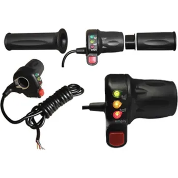 Elektrokolo Plynová rukojeť elektrokolo s vypínačem (Akcelerátor na elektrokolos ukazatelem stavu baterie)